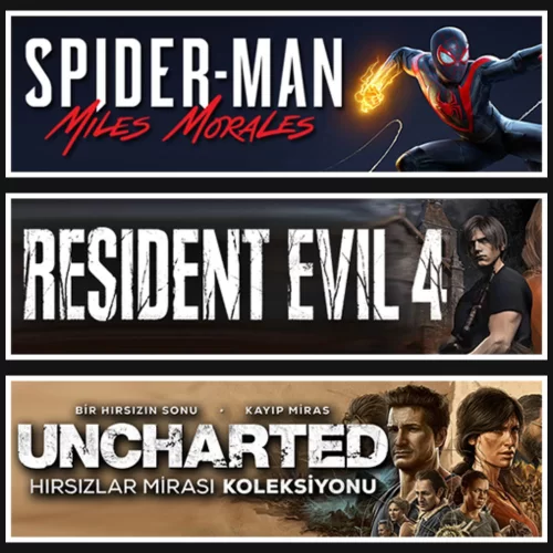 Miles +Resident Evil 4 +Uncharted